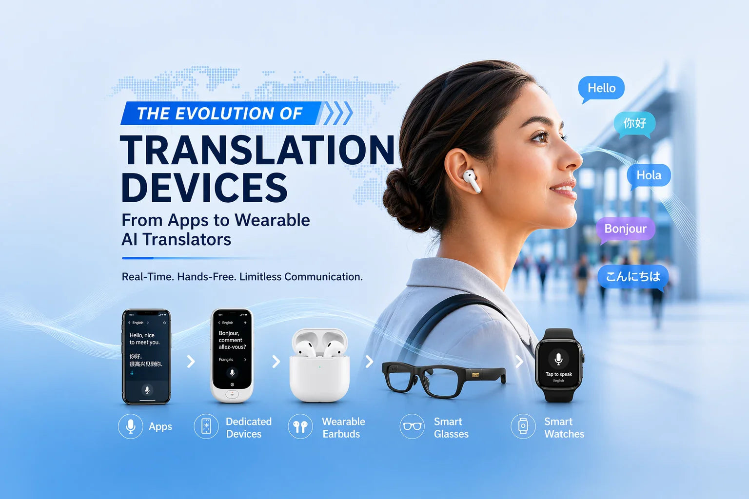 The Evolution of Translation Devices: From Apps to Wearable AI Translators