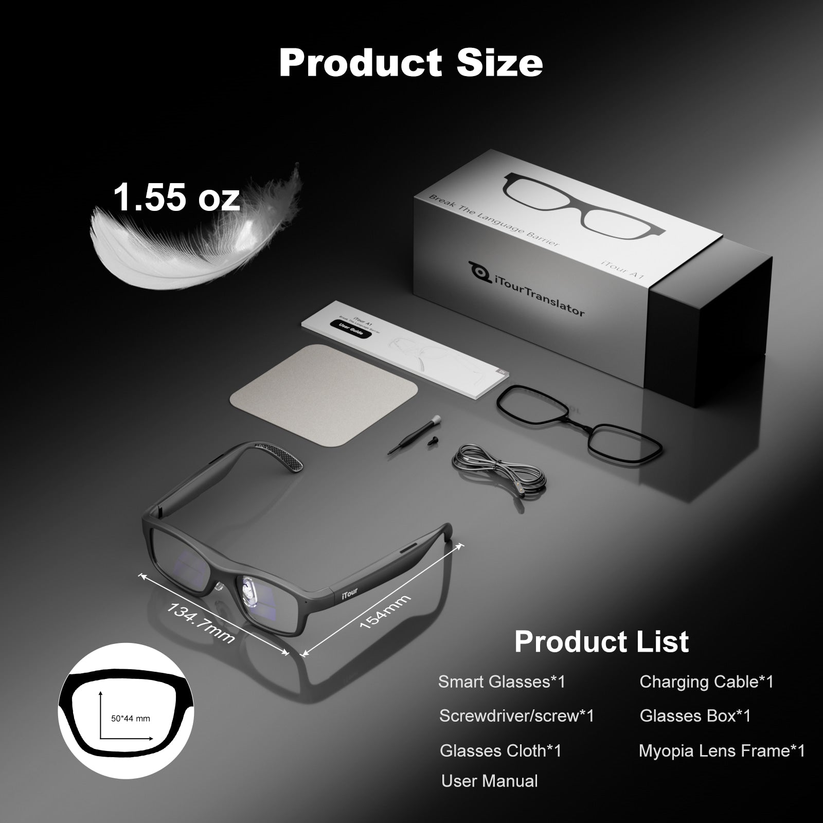 iTour A1 Smart Translation Glasses