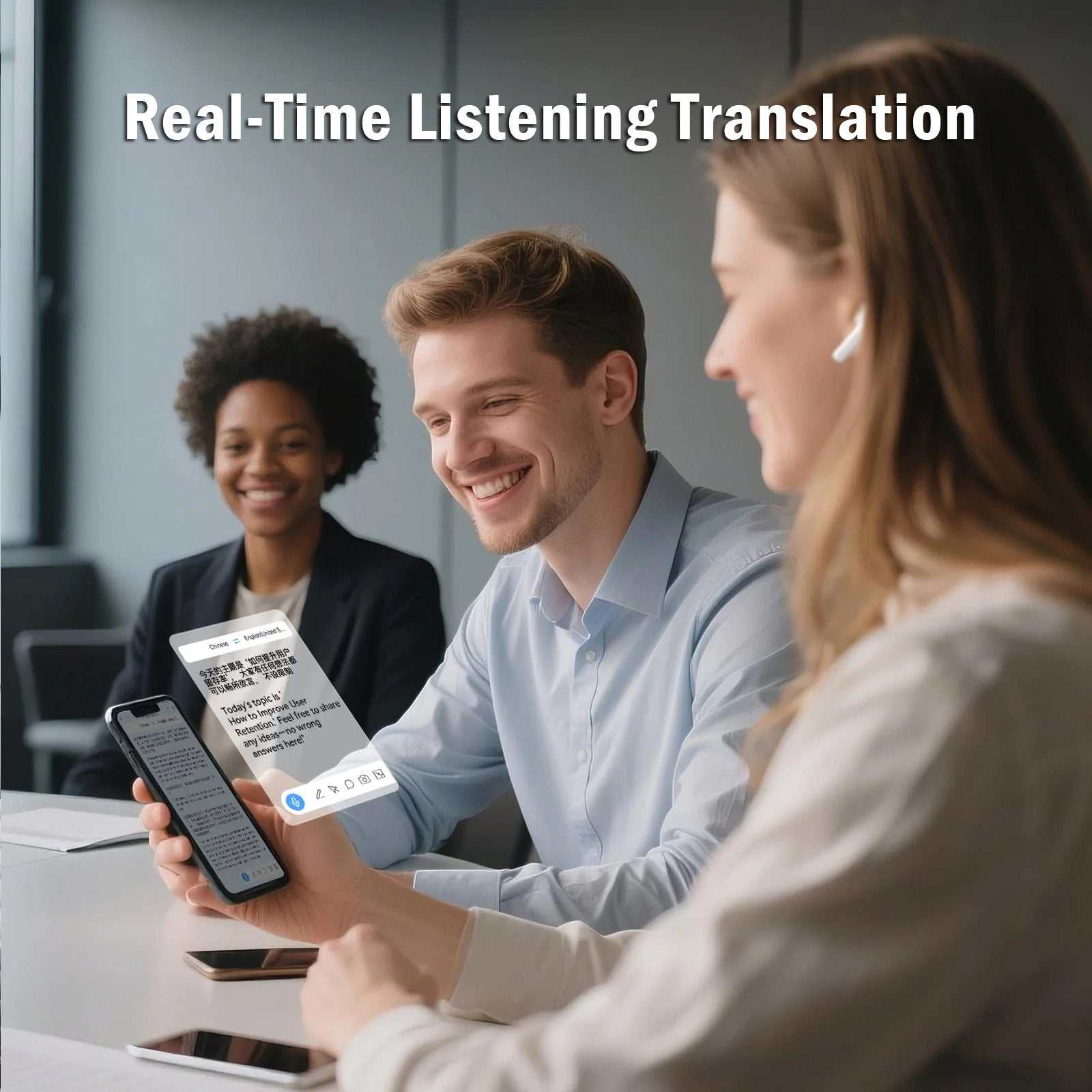 iTour 22Pro AI Language Translation Earbuds