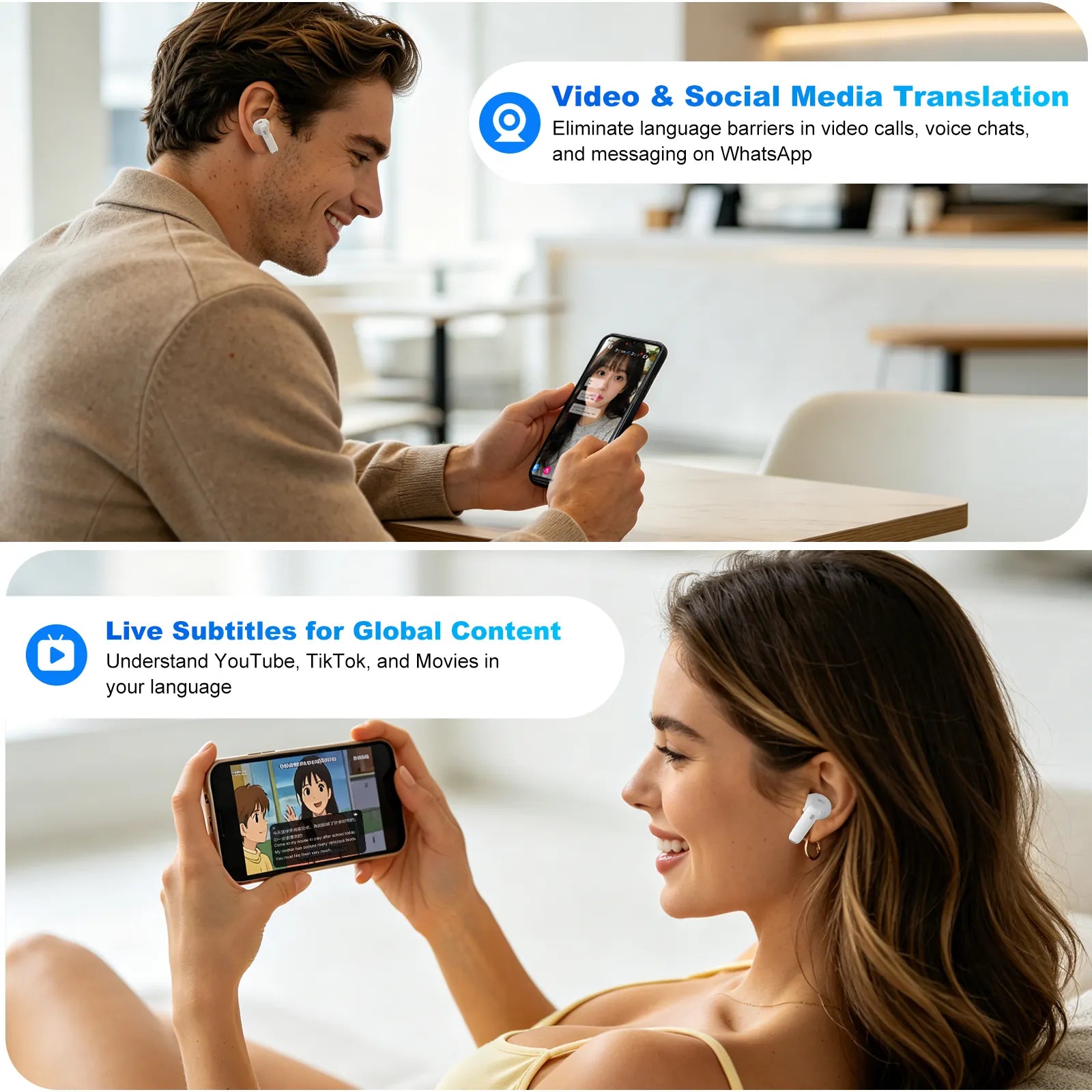 iTour T8 Translator Earbuds