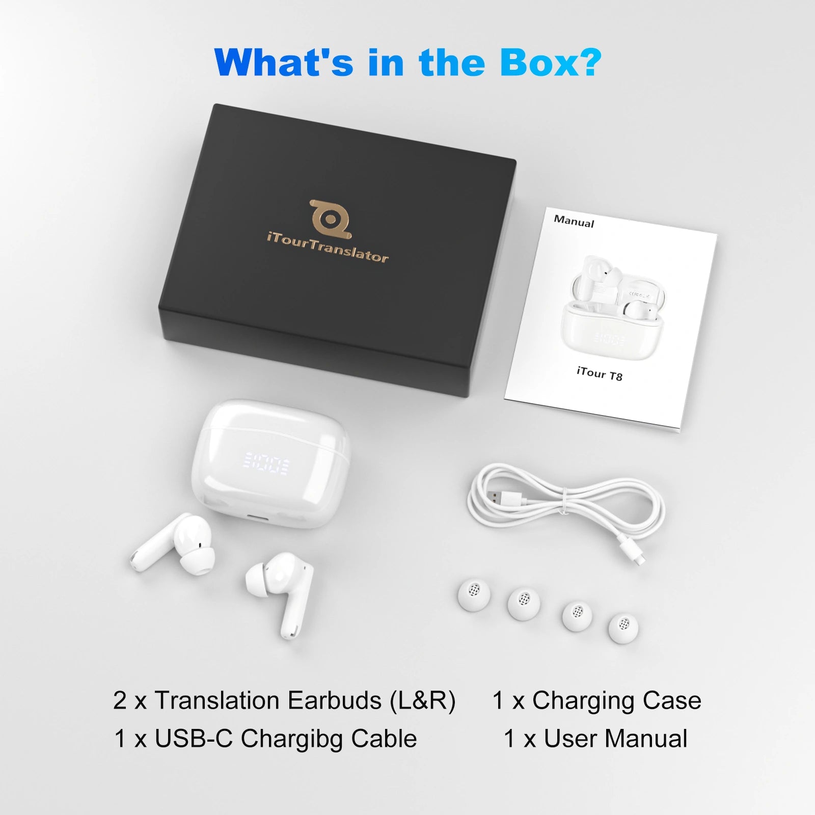 iTour T8 Translator Earbuds