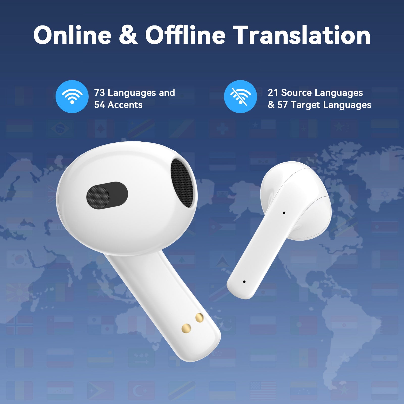 iTour 22Pro AI Language Translation Earbuds