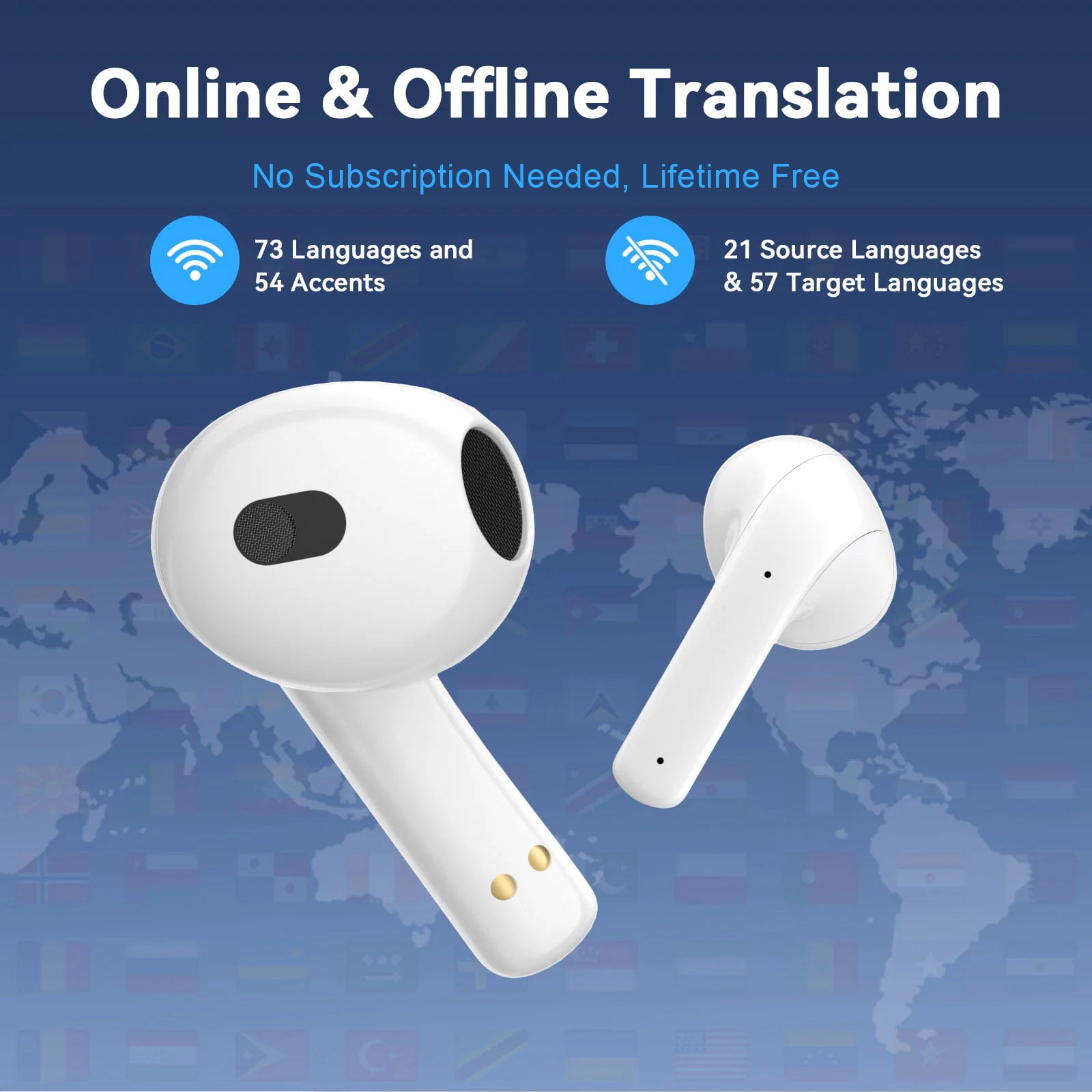 iTour 22Pro AI Language Translation Earbuds